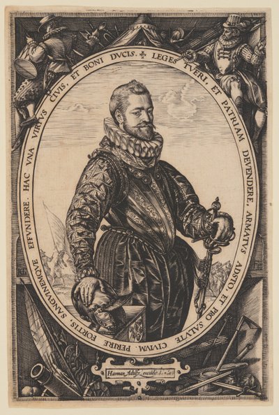 Jacques de la Faillen muotokuva tekijältä Hendrick Goltzius