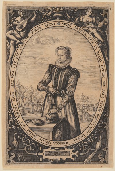 Josina Hamelsin muotokuva tekijältä Hendrick Goltzius