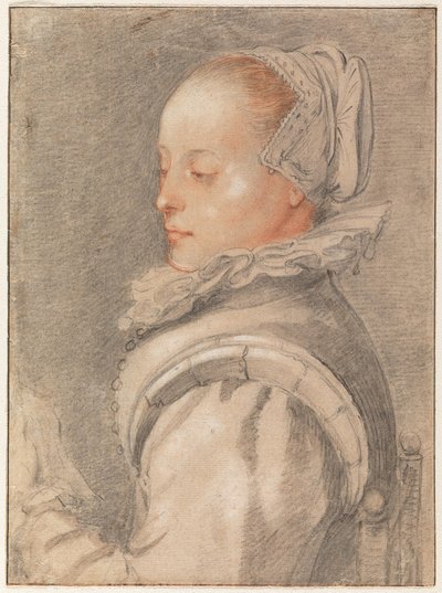 Nuoren naisen muotokuva tekijältä Hendrick Goltzius