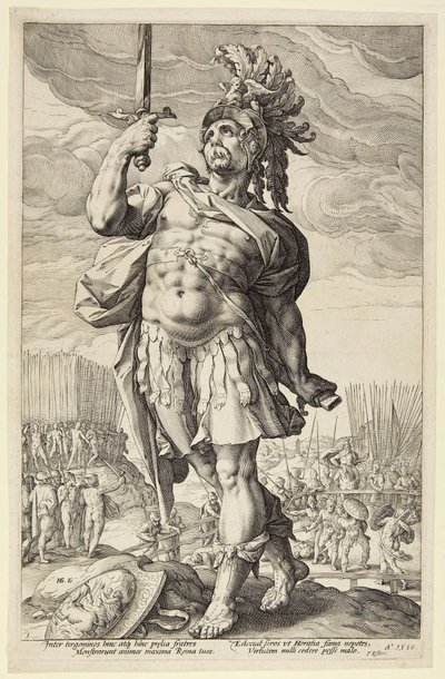 Publius Horatius tekijältä Hendrick Goltzius
