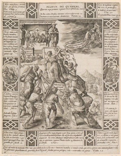 Regnum Dei quaerere, sarjan ”Kristillisen uskon allegoriat” 4. numero tekijältä Hendrick Goltzius