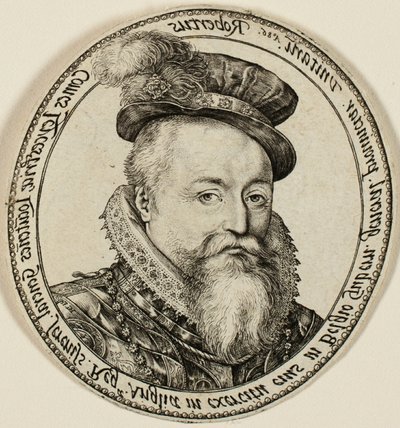 Robert Dudley, Leicesterin jaarli (1532-1588), englantilainen aatelismies, Yhdistyneiden provinssien kenraalikuvernööri 1585-87 tekijältä Hendrick Goltzius