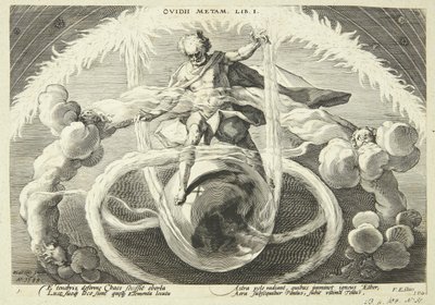 Neljän elementin luominen tekijältä Hendrick Goltzius