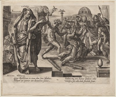 Pyhä Mattias tekijältä Hendrick Goltzius