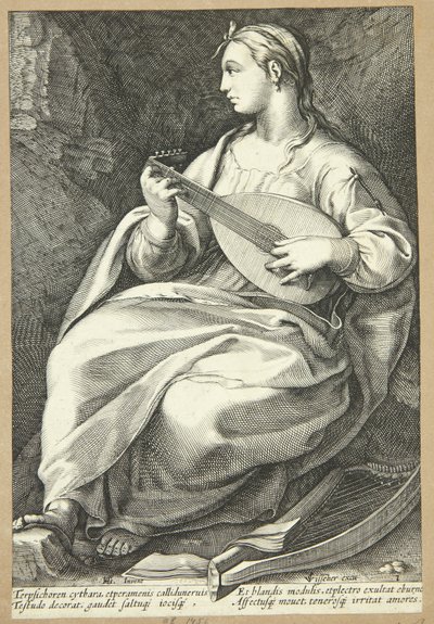Terpsichore tekijältä Hendrick Goltzius