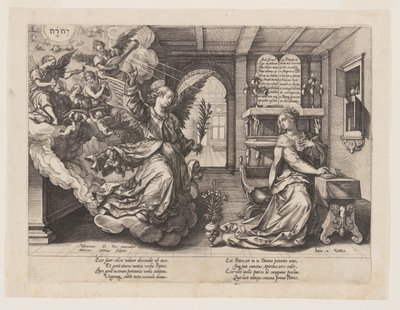 Marian ilmestys tekijältä Hendrick Goltzius