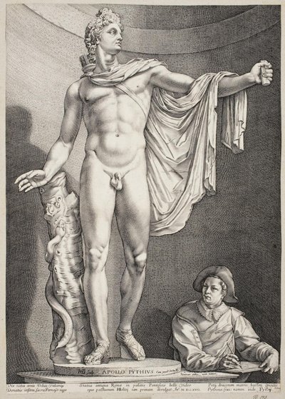 Apollo Belvedere tekijältä Hendrick Goltzius