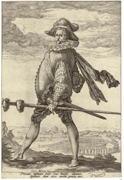 Jalkaväen kapteeni tekijältä Hendrick Goltzius