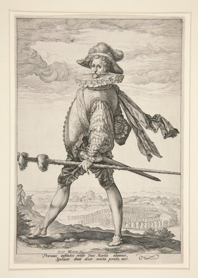 Jalkaväen kapteeni tekijältä Hendrick Goltzius