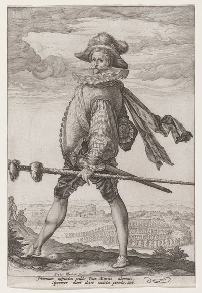 Jalkaväen kapteeni tekijältä Hendrick Goltzius
