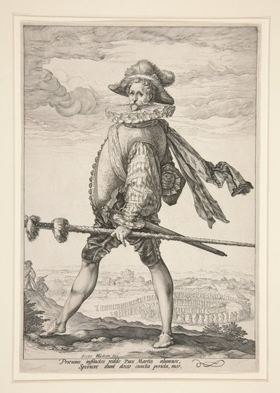 Jalkaväen kapteeni tekijältä Hendrick Goltzius