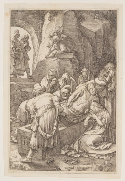 The Entombment, elokuvasta The Passion tekijältä Hendrick Goltzius