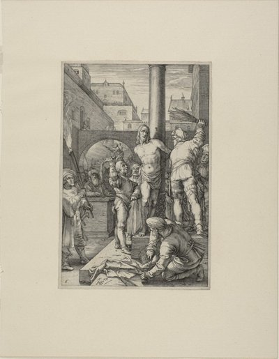 The Flagellation, levy kuusi Kristuksen kärsimyksestä tekijältä Hendrick Goltzius