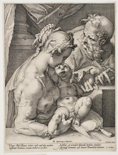 Pyhä perhe tekijältä Hendrick Goltzius