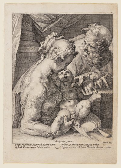 Pyhä perhe tekijältä Hendrick Goltzius