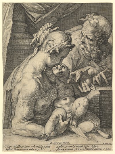 Pyhä perhe tekijältä Hendrick Goltzius
