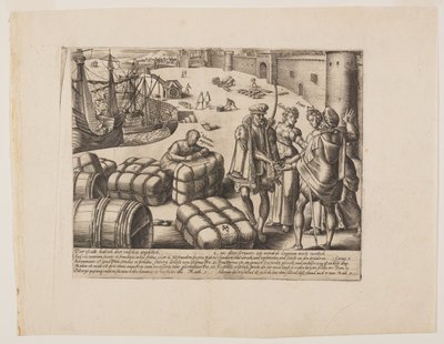 Tietämätön notaari, kirjasta Litis Abusus (Lain väärinkäytökset) tekijältä Hendrick Goltzius