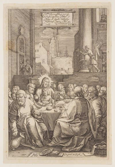 Viimeinen ehtoollinen, elokuvasta Passio tekijältä Hendrick Goltzius