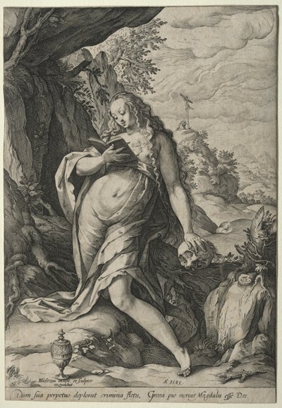 Magdaleena katumuksessa tekijältä Hendrick Goltzius