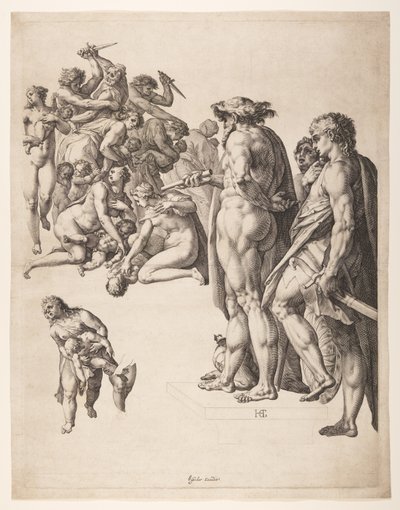 Viattomien joukkomurha tekijältä Hendrick Goltzius