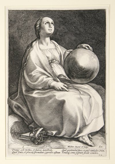 Yhdeksän muusaa tekijältä Hendrick Goltzius