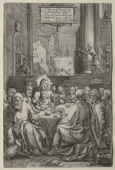 Passion: Viimeinen ehtoollinen tekijältä Hendrick Goltzius