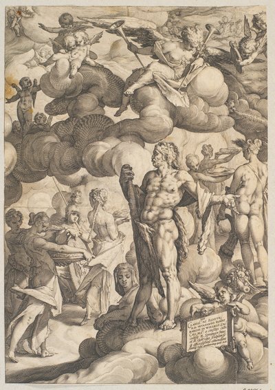 Cupidon ja Psychen häät tekijältä Hendrick Goltzius