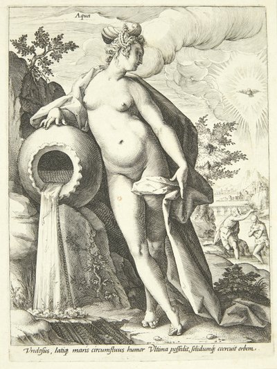 Vesi (Aqua) tekijältä Hendrick Goltzius