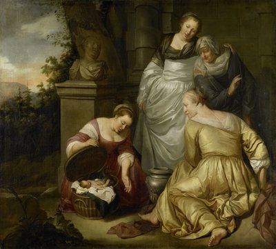 Erichthonius löysi Cecropsin tyttäret tekijältä Hendrick Heerschop