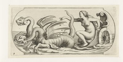 Jumalatar vaunuissa Nouveau Livre des Dieux et Deeßes De la Marine Bouckje of Sea Gods and Goddess (sarjan nimi) tekijältä Hendrick de Keyser (I)