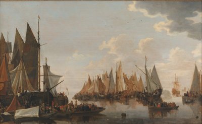 Joukkojen nousu Hollannin joelle tekijältä Hendrick de Meijer