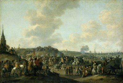 Englannin Kaarle II:n lähtö Scheveningenistä tekijältä Hendrick de Meijer