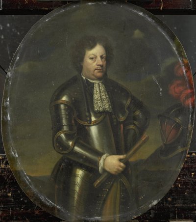 Kenraalimajuri Hans Willemin, Baron van Aylvan muotokuva, jota kutsutaan mahtavaksi kenraaliksi tekijältä Hendrick de Valk