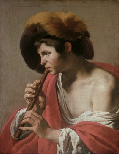 Roisto soittaa soitinta, 1621 tekijältä Hendrick ter Brugghen
