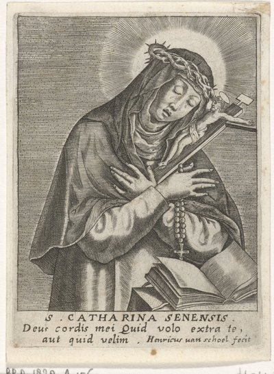 Pyhä Katariina Siena tekijältä Hendrick van Schoel