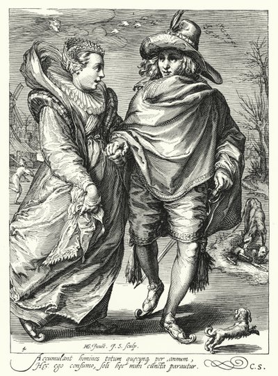 Talvi (kaiverrus) tekijältä Hendrik (after) Goltzius