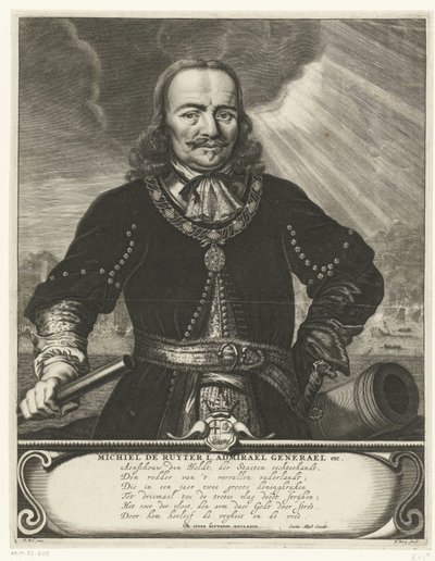 Michiel Adriaanszin muotokuva. de Ruyter tekijältä Hendrik Bary