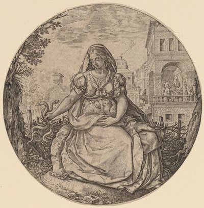 Varovaisuuden allegoria tekijältä Hendrik Goltzius