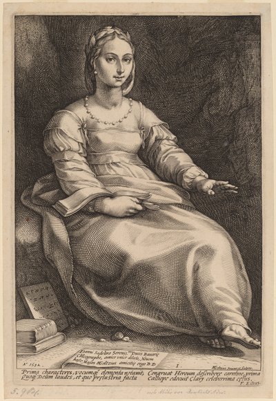 Calliope tekijältä Hendrik Goltzius