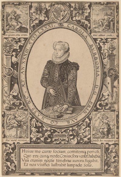 Charlotte of Bourbon tekijältä Hendrik Goltzius