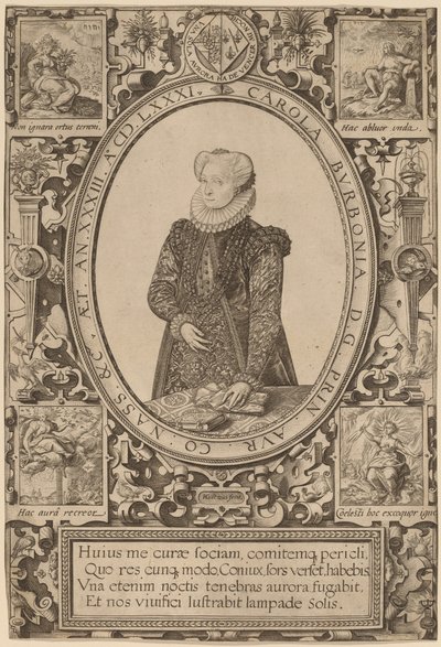Charlotte of Bourbon tekijältä Hendrik Goltzius