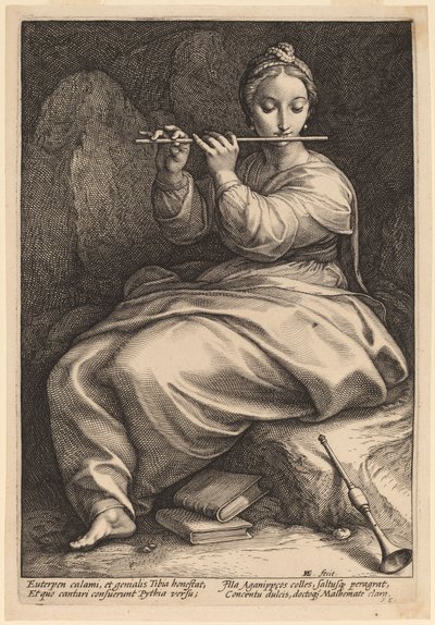 Euterpe tekijältä Hendrik Goltzius