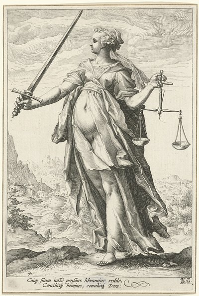 Oikeudenmukaisuus Oikeudenmukaisuus tekijältä Hendrik Goltzius