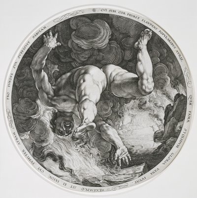 Ixion, 1588 tekijältä Hendrik Goltzius