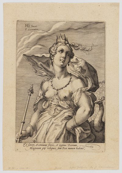 Juno, kolmesta jumalattaresta tekijältä Hendrik Goltzius