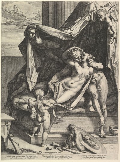 Mars ja Venus, 1588. tekijältä Hendrik Goltzius