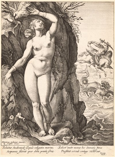 Perseus vapauttaa Andromedan tekijältä Hendrik Goltzius