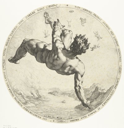 Phaethon, 1588 tekijältä Hendrik Goltzius