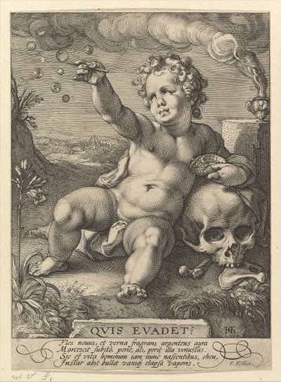 Kuka pakenee, 1594 tekijältä Hendrik Goltzius