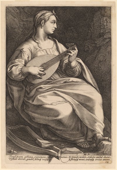Terpsichore tekijältä Hendrik Goltzius